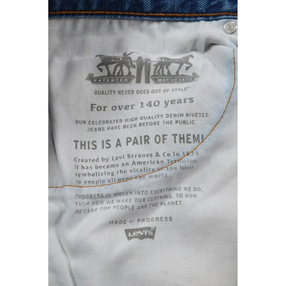 Levi Strauss Levi's 505 Denim Blue Jeans Men's 36‎ x30 Inseam 29.5